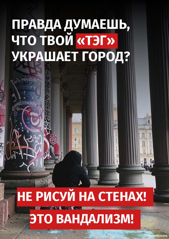 Рисунки на стенах это вандализм